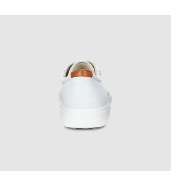 NEW ECCO men's soft 7 sneaker in white - Picture 5 of 8